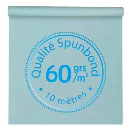 Tischdecke Harmony Hellblau - 1,2 x 10 mètres