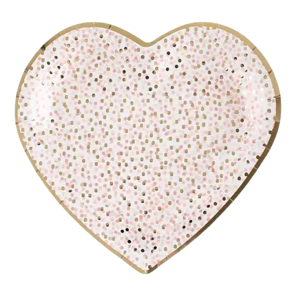 Teller Girl & Boy Rose 22,5cm - 10er-Set