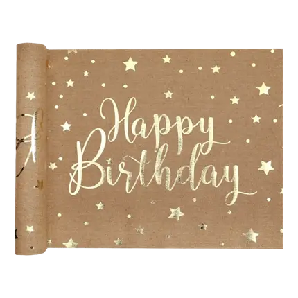 Tischläufer Happy Birthday - 3 Meter