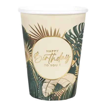 Becher Birthday Jungle - 10er-Set