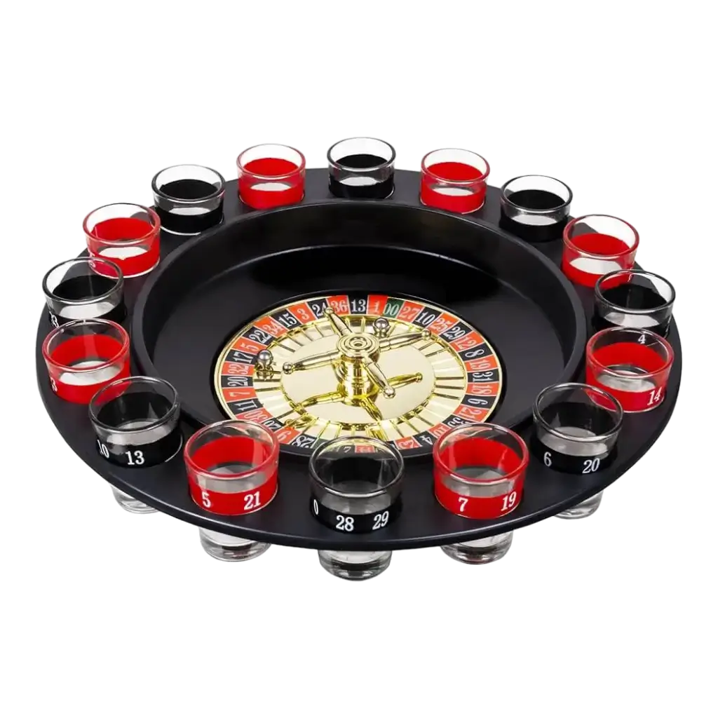 Set Trinkspiel Roulette für Aperitif