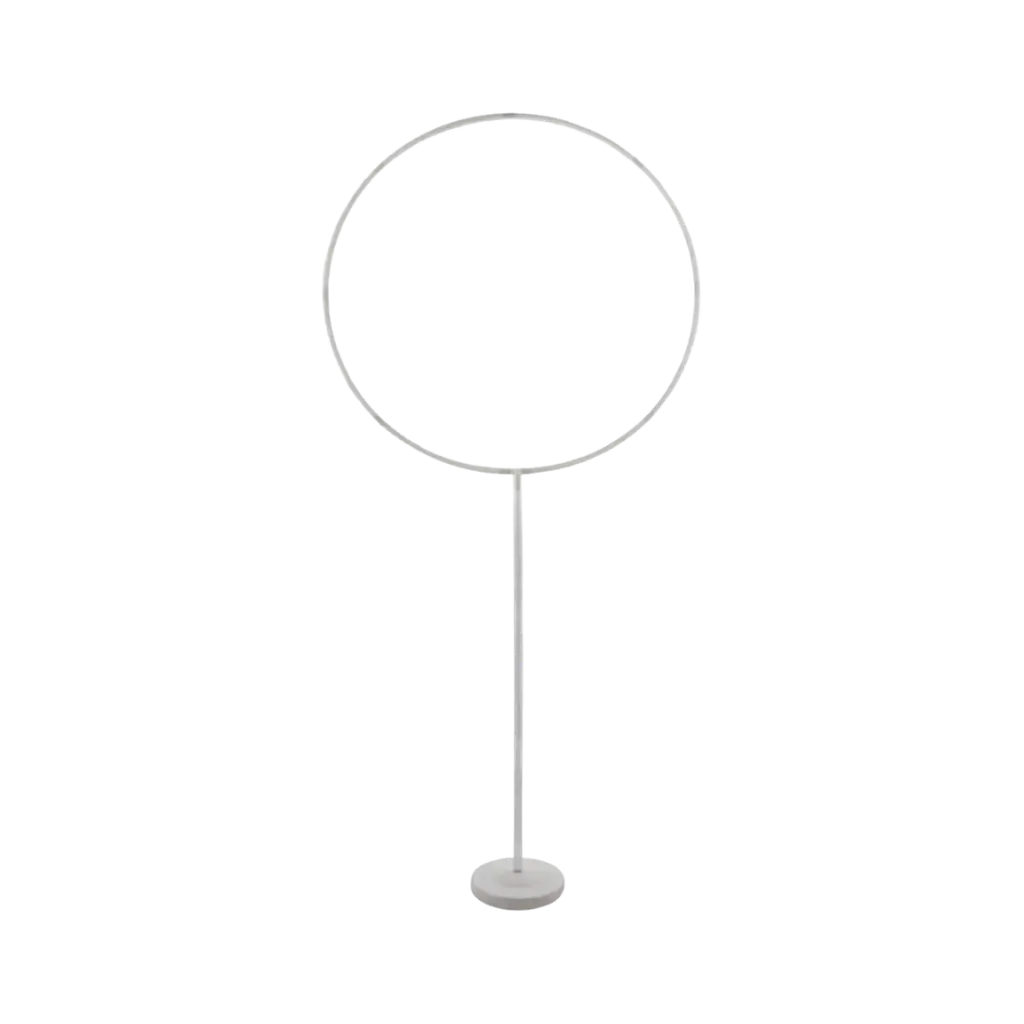 Ring mit Halterung für Luftballons Weiß - 160cm