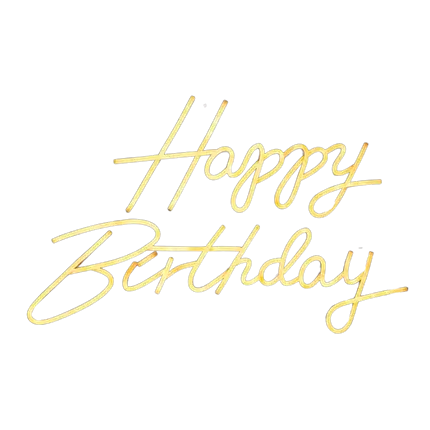 Neonlicht Happy Birthday Warmweiß