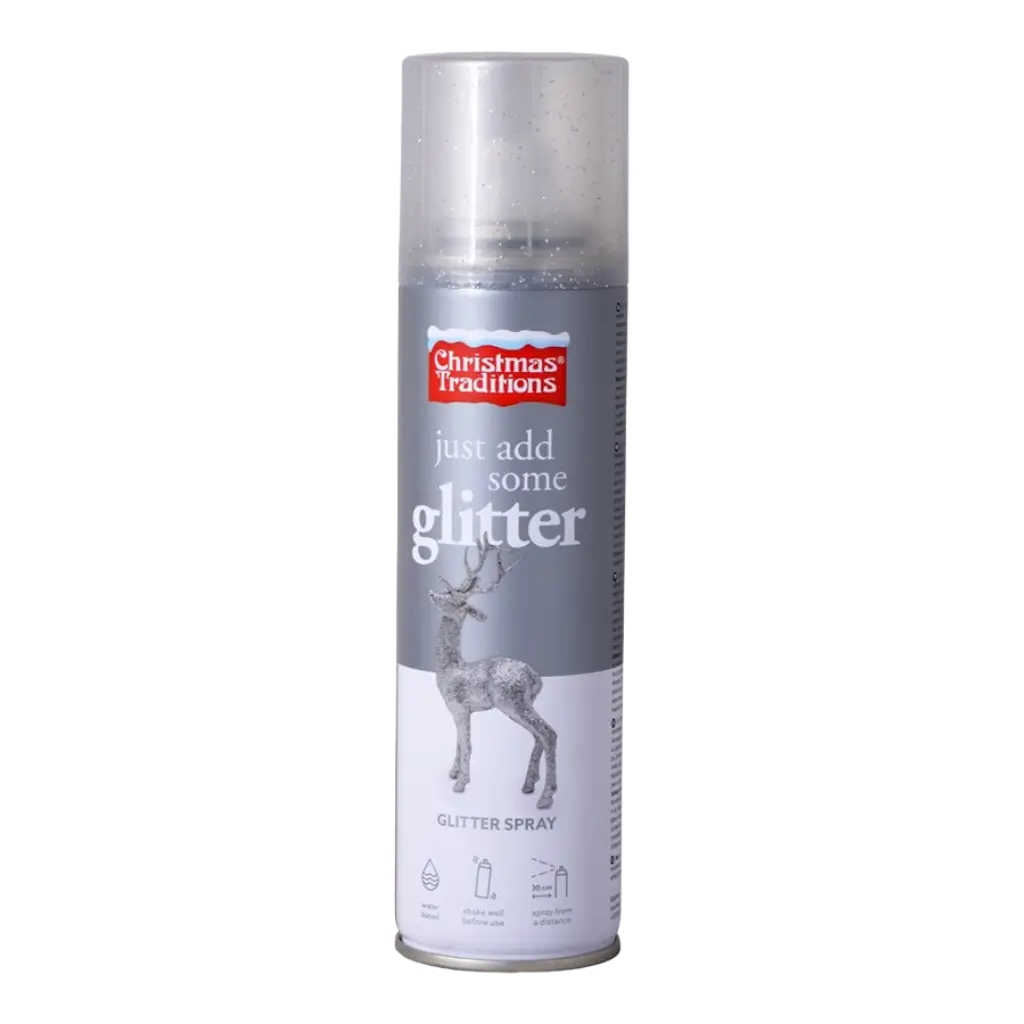 Glitterspray Silber 100 ml