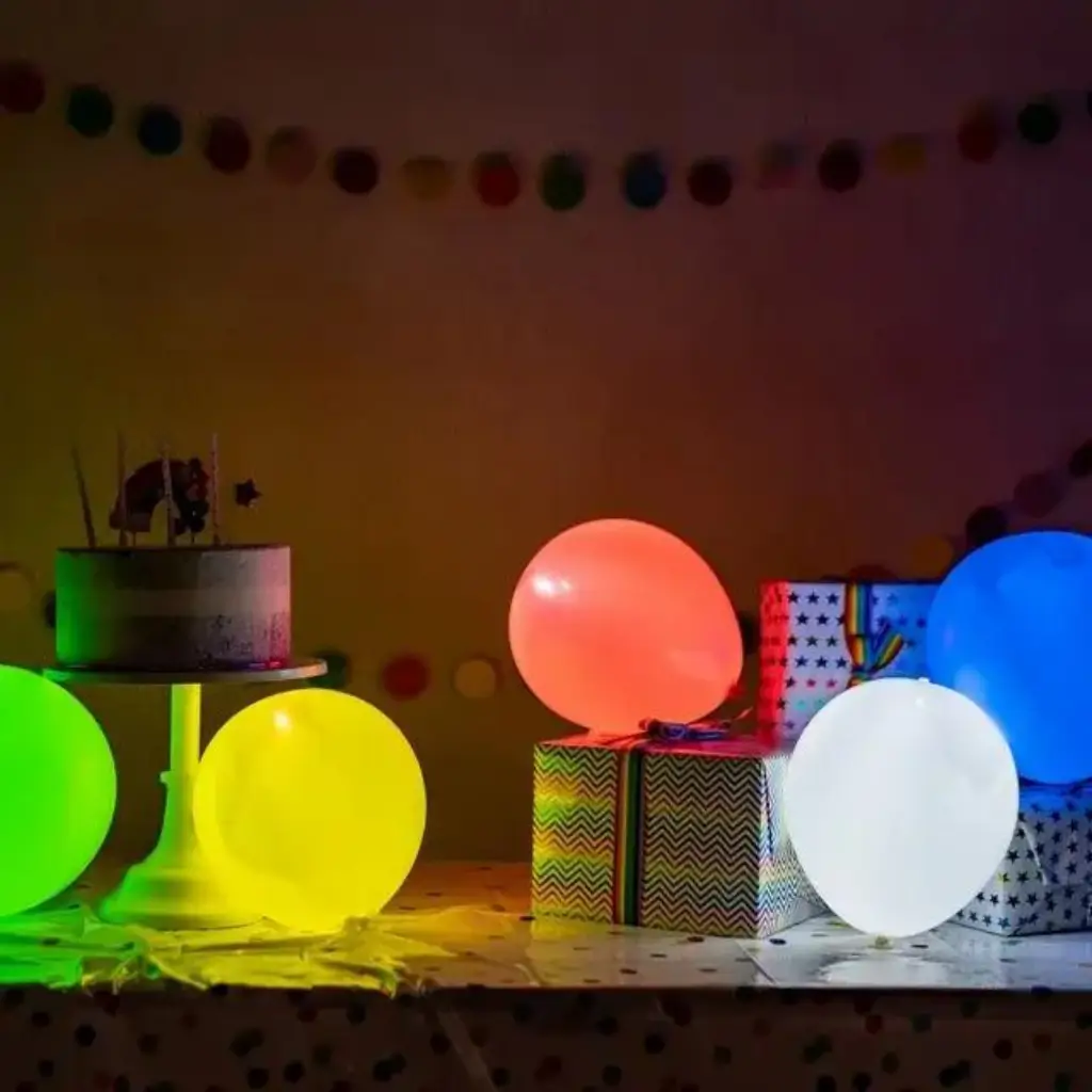 Illooms® LED-Luftballons aus Latex - Gemischte Farben