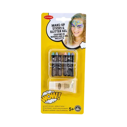 6 Make-up-Stifte Fett Make-up Perleffekt mit einer Tube Gel Glitter