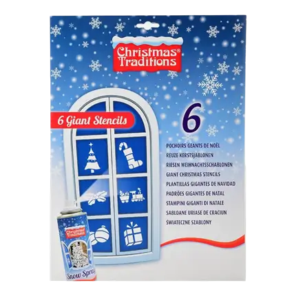 RIESIGE PAPIERSCHABLONEN CT 6 STK.