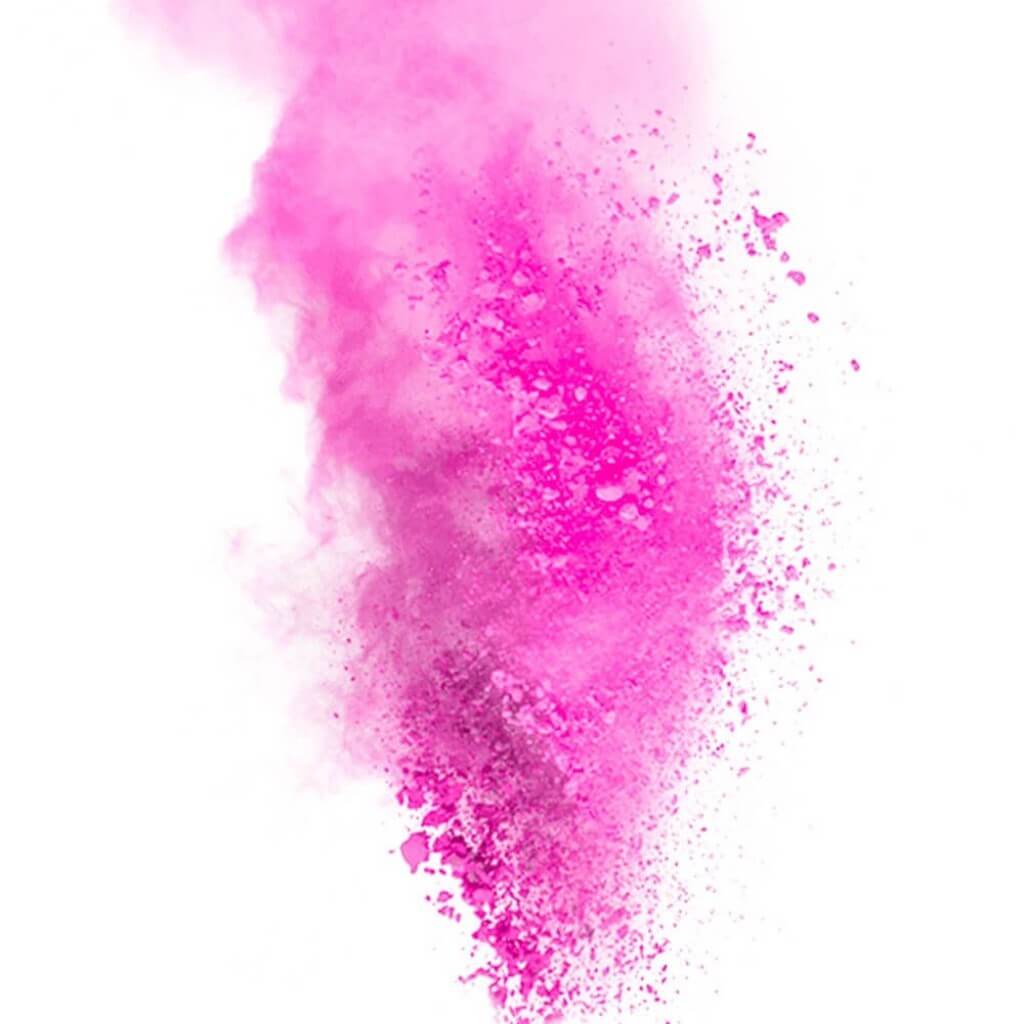 Mini Feuerlöscher mit Holi-Pulver - Rosa