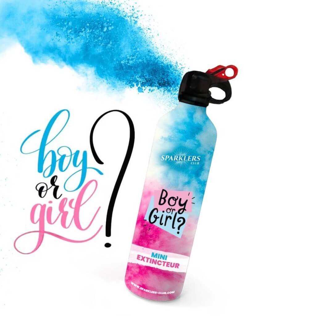 Mini Gender Reveal Feuerlöscher - Blau