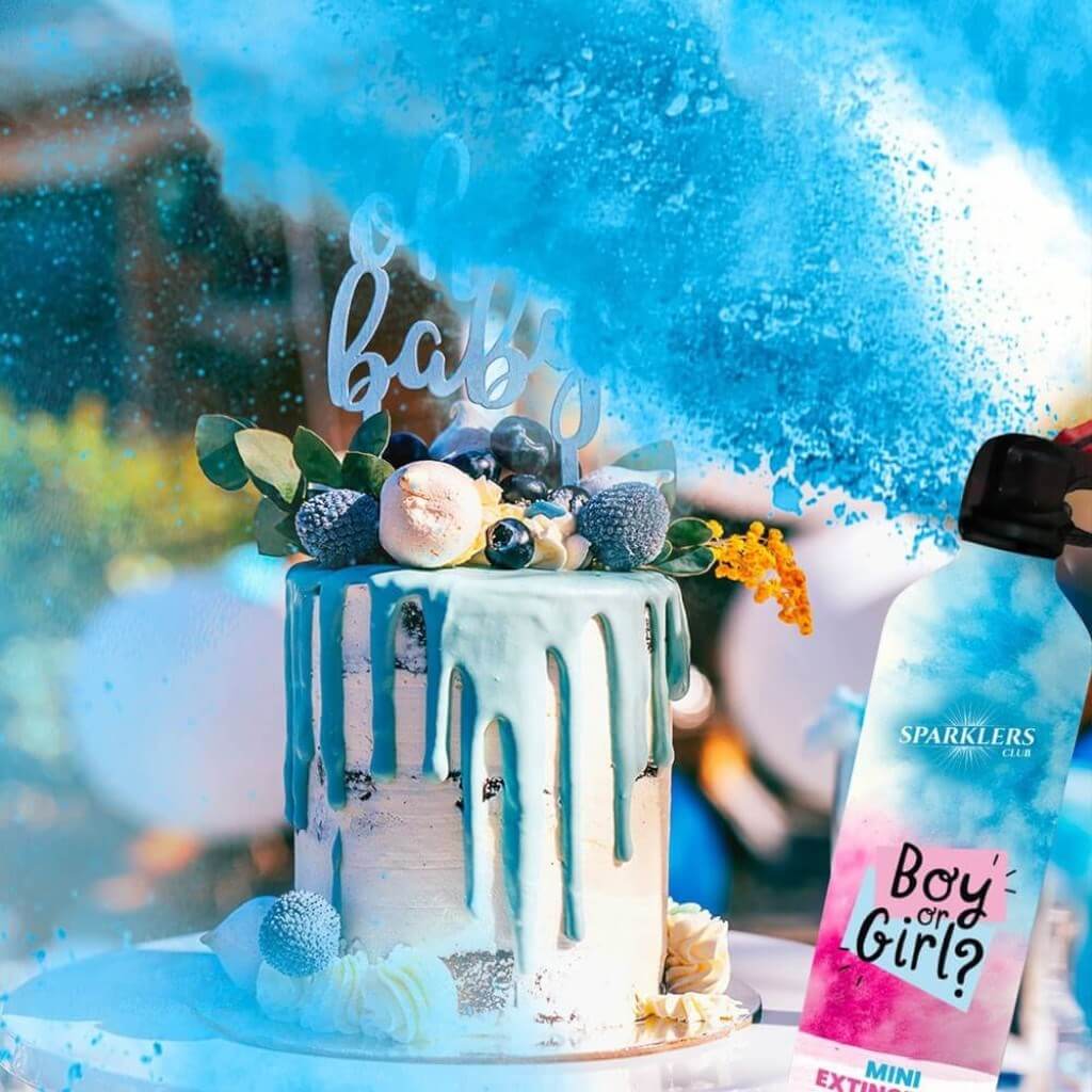 Mini Gender Reveal Feuerlöscher - Blau