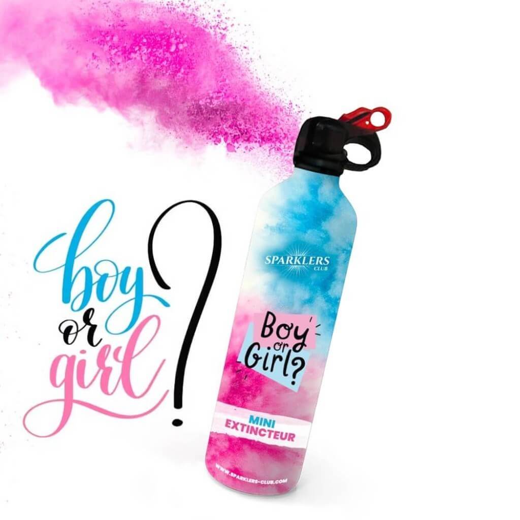 Mini Gender Reveal Feuerlöscher - Rosa