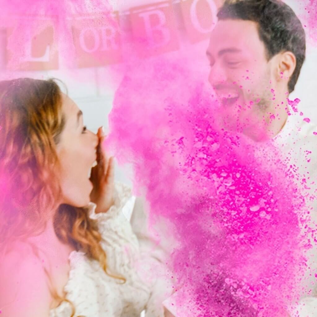 Mini Gender Reveal Feuerlöscher - Rosa