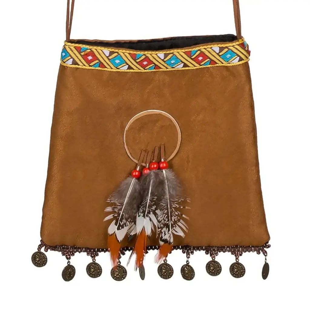 Indianerhandtasche mit Schulterriemen