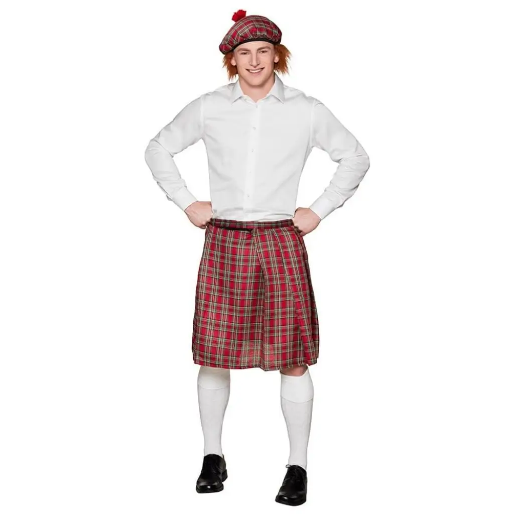 Kilt Schottenrock rot Mr. Tartan