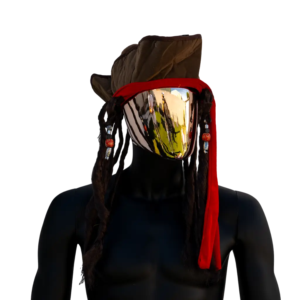 Piratenhut Jack mit Dreadlocks