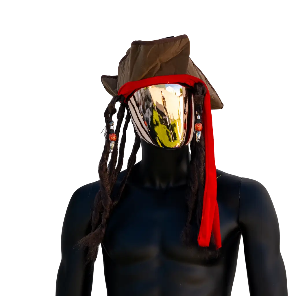 Piratenhut Jack mit Dreadlocks
