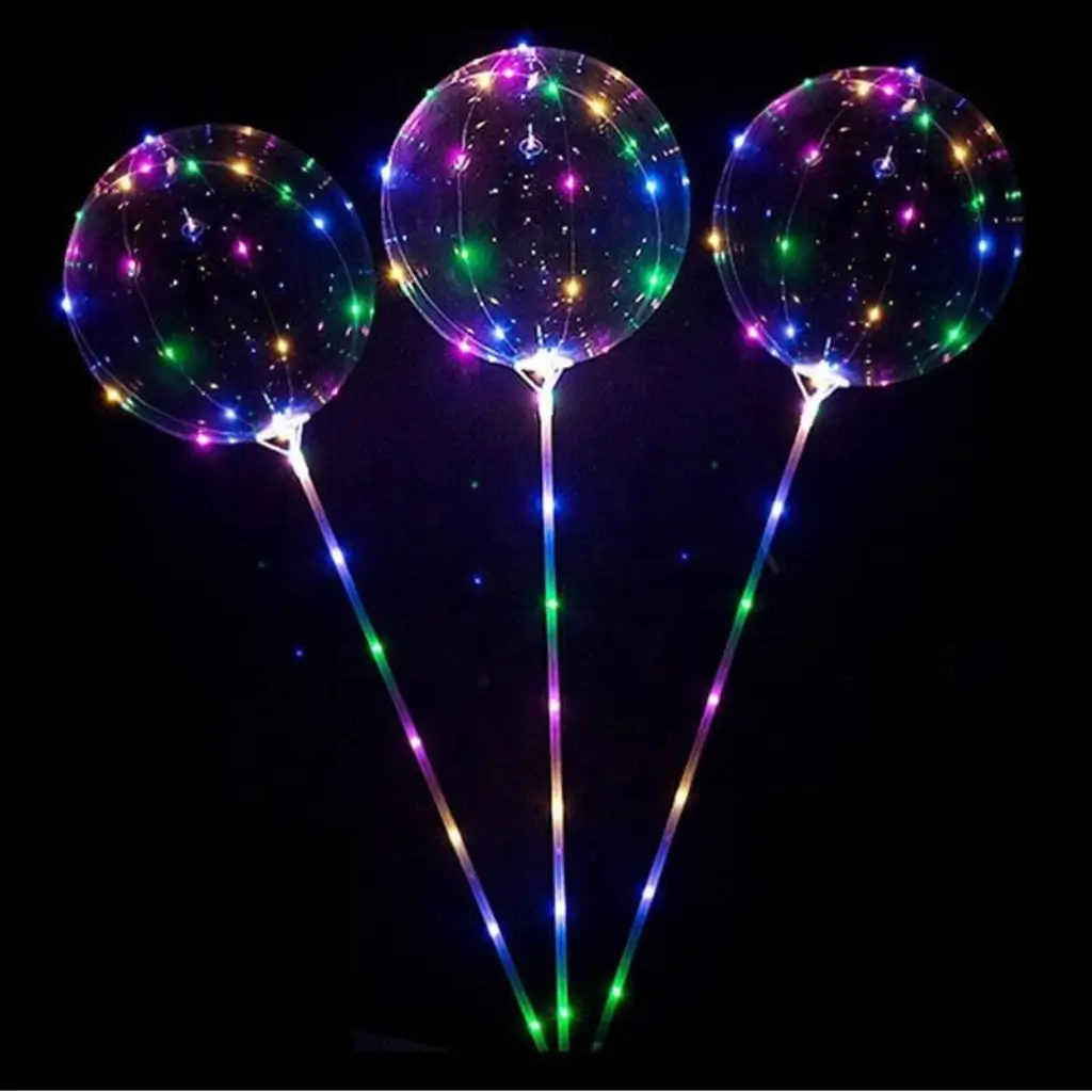 LED-Blasenball 40cm (Stab + Fuß)