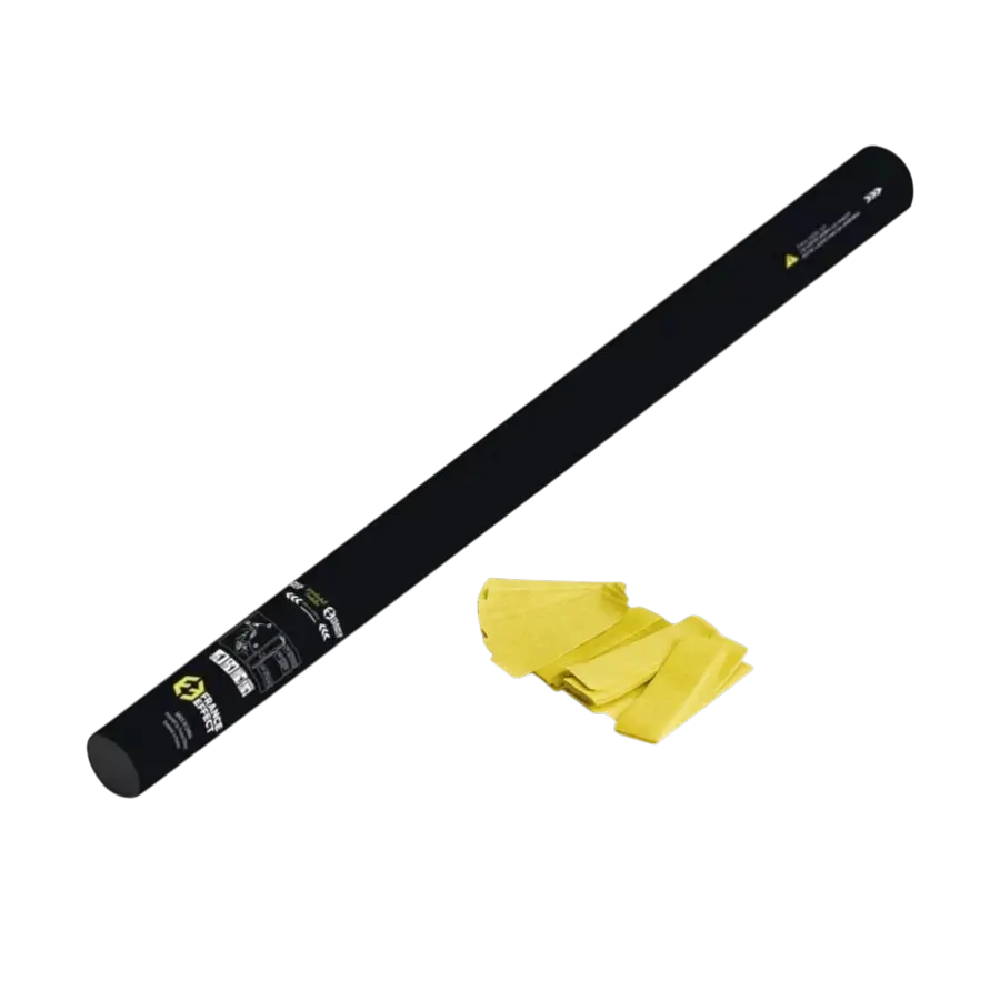 Manuelle orangefarbene fluoreszierende Konfettikanone 80cm