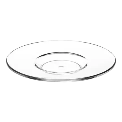 Transparente Kaffeeuntertasse ø 10,5cm - 6er-Set