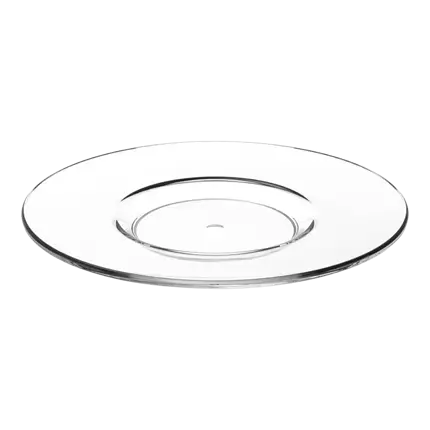 Transparente Untertasse für doppelten Espresso ø 13cm - 6er-Set