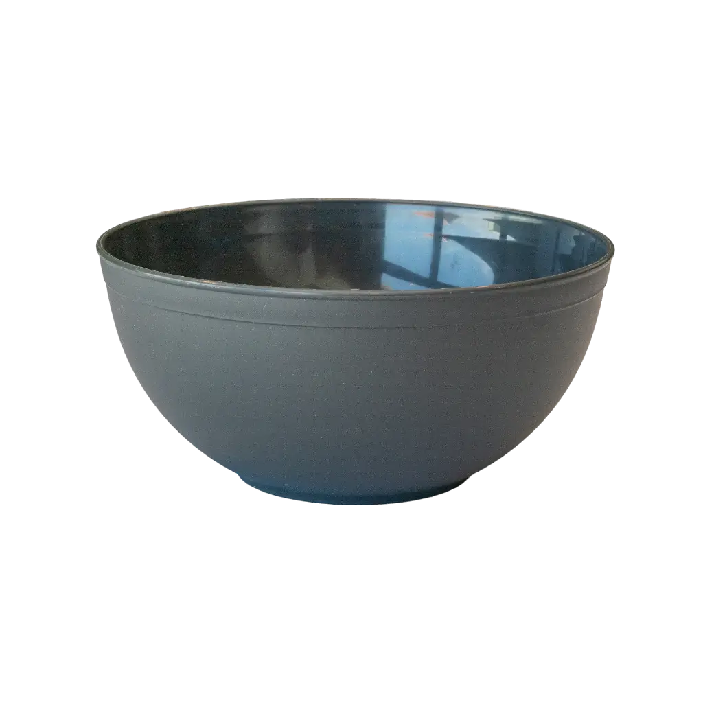 Große unzerbrechliche Salatschüssel / Schüssel Mineral-PP Anthrazitgrau ø 23,5cm