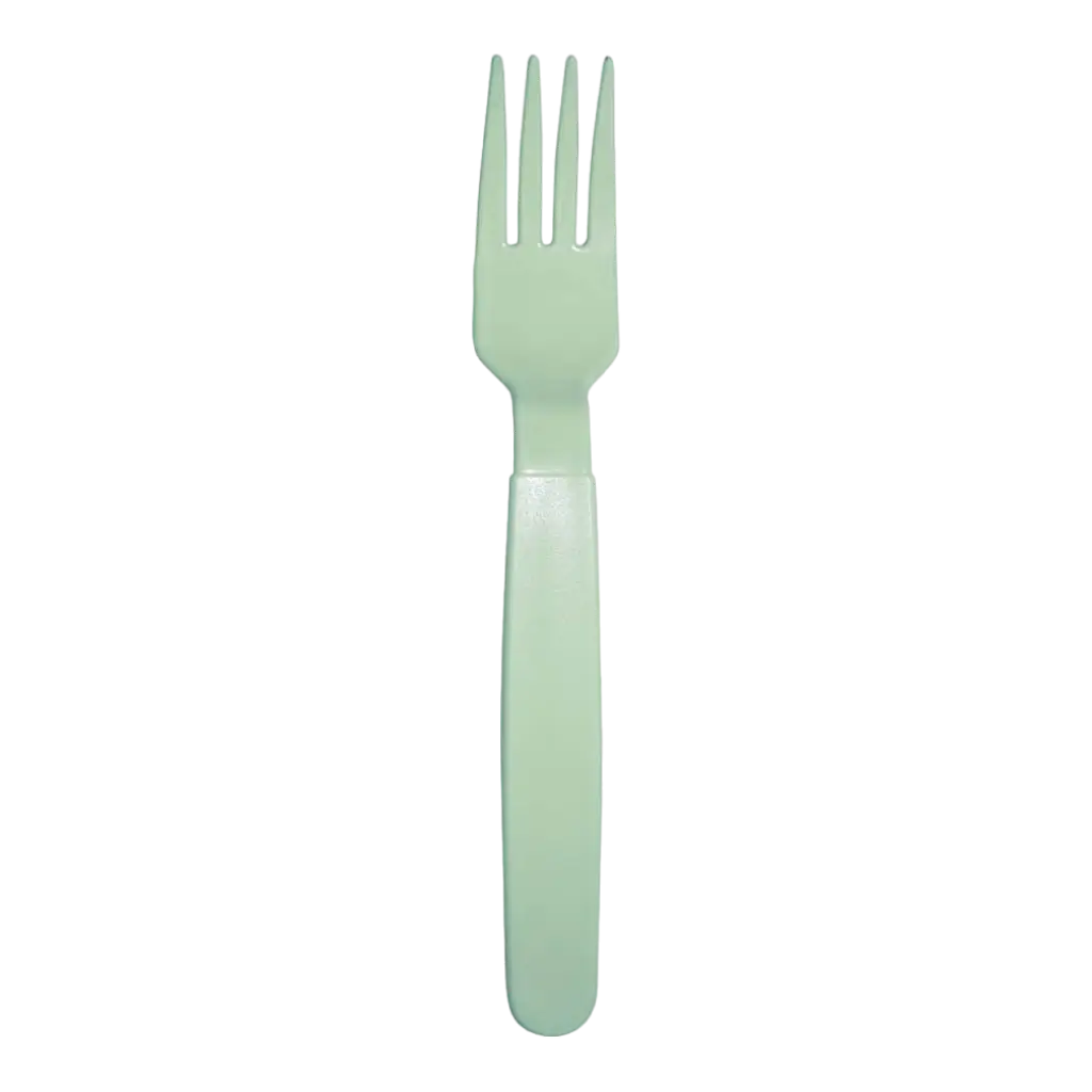Unzerbrechliche Gabel PP Pastellgrün - 6er-Set