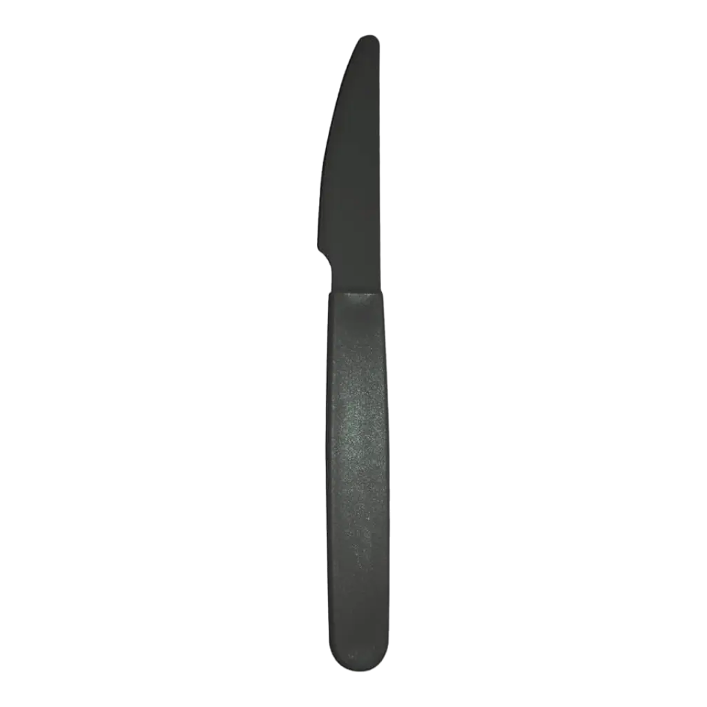Unzerbrechliches Messer PP Anthrazitgrau - 6er-Set