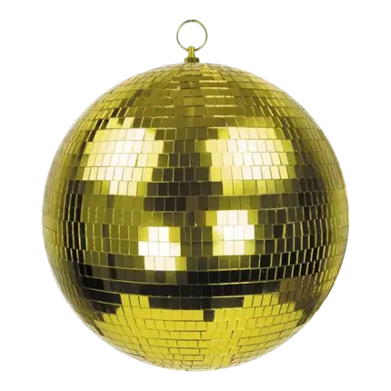 Disco Disco-Kugel Gold - 30cm
