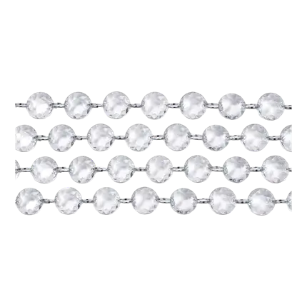 Transparente Kristallgirlande - 1m