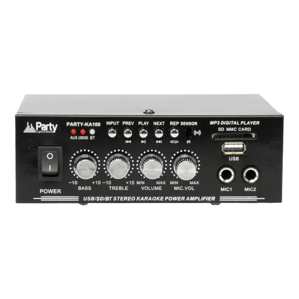 Kit KARAOKÉ avec Ampli + Micro + 2 enceintes avec USB & Bluetooth