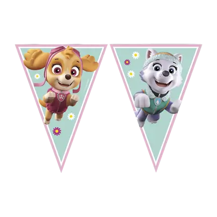 Girly Pat'Patrouille Wimpelgirlande