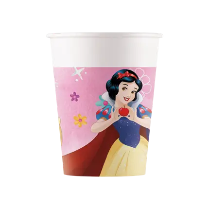 Disney Princesses Pappbecher - 25cl - Satz von 8