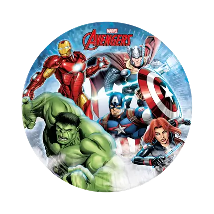 Pappteller Avengers ø23cm - 8er-Set