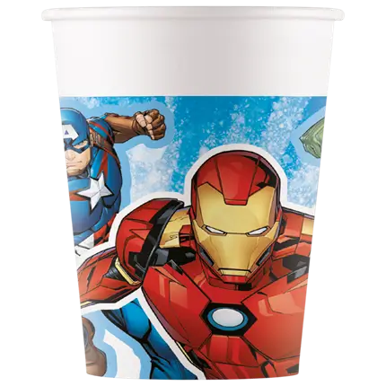 Pappbecher Avengers - 25cl - Satz von 8