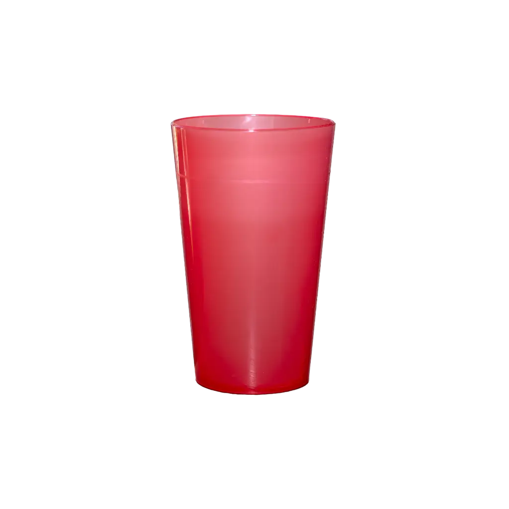 Becher Ecocup Rot 25?ml nutzbar (33?ml randvoll) Wiederverwendbar – Typ Bier klein, Saft, Softdrinks