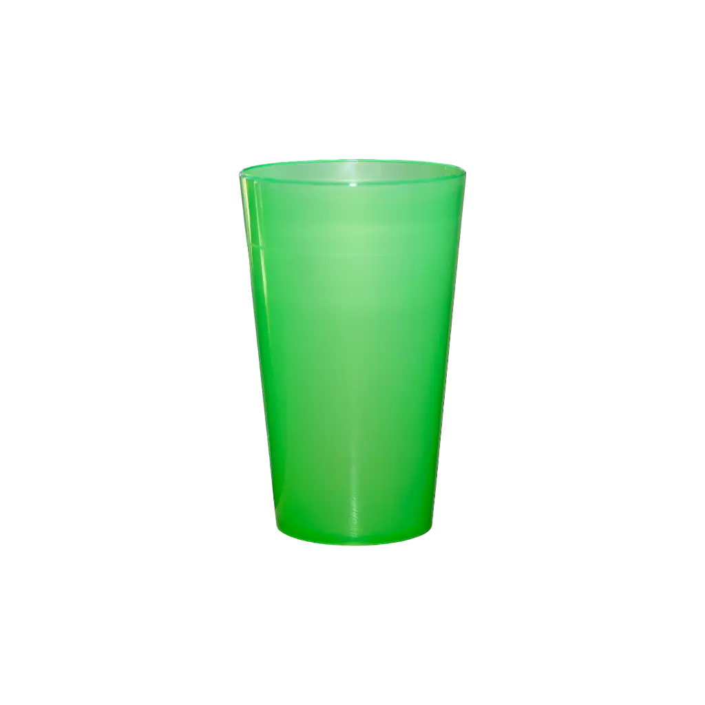 Becher Ecocup Grün 25?ml nutzbar (33?ml randvoll) Wiederverwendbar – Typ Bier klein, Saft, Softdrinks