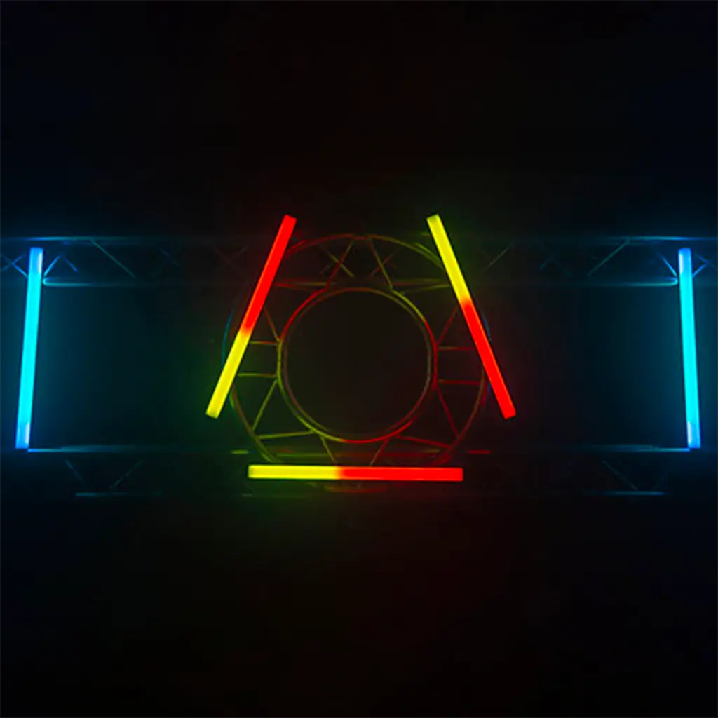 Mehrfarbige LED-Leiste mit Musikerkennung Neon Bar