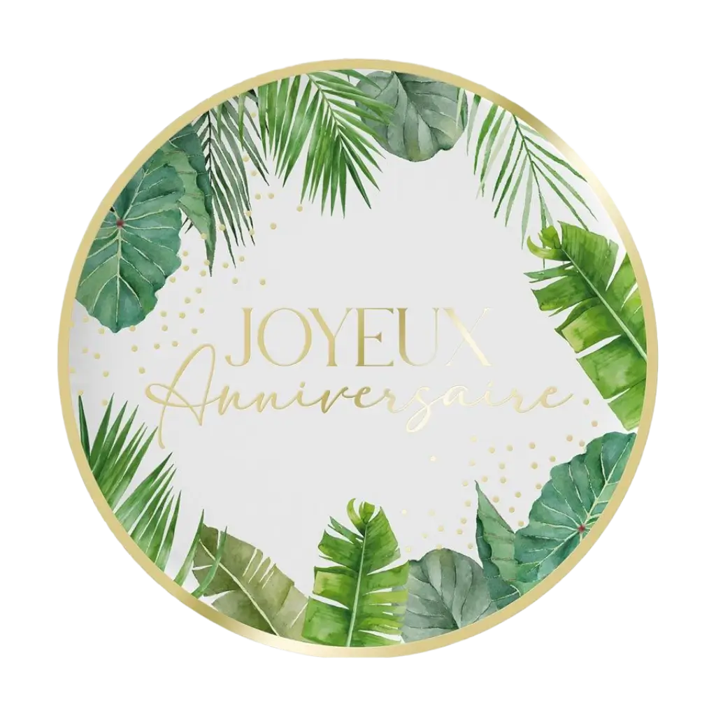 Papierteller Tropical Party (6er-Set)