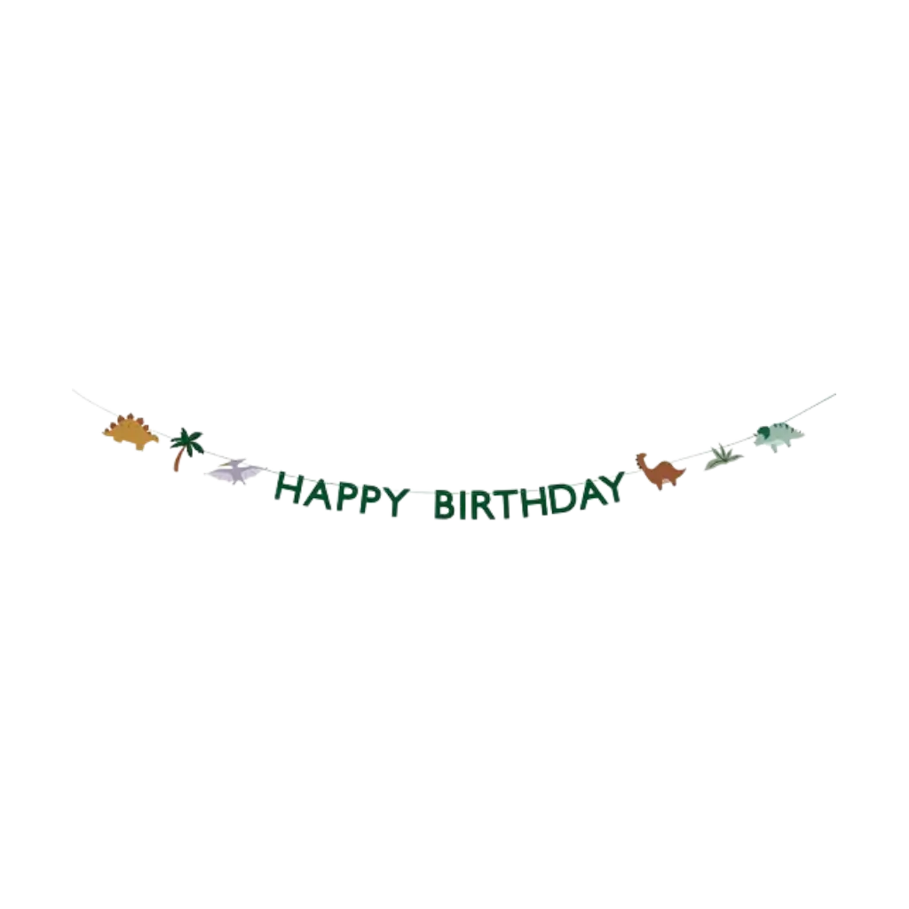Happy Birthday Dinosaurier Banner 3m