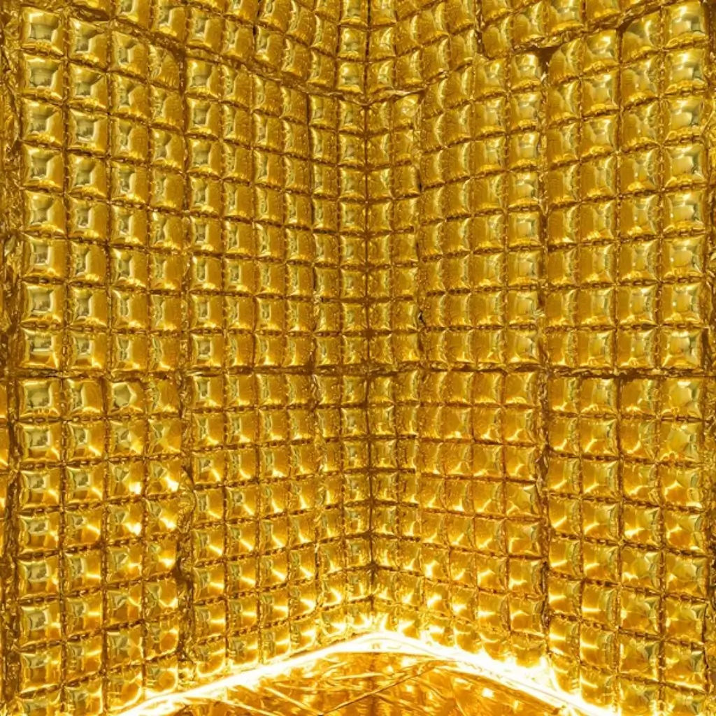 Ballonvorhang Gold 143 cm