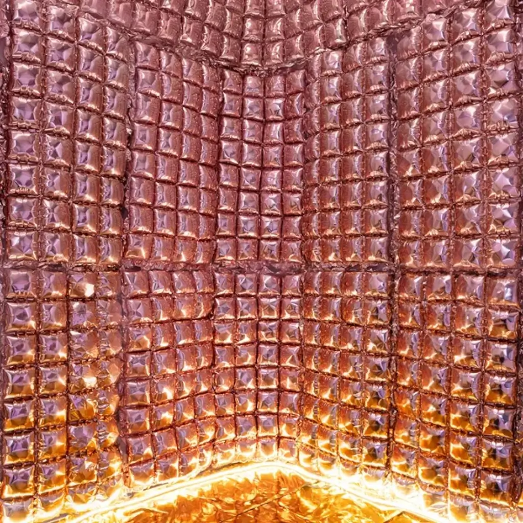 Ballonvorhang Roségold 143 cm