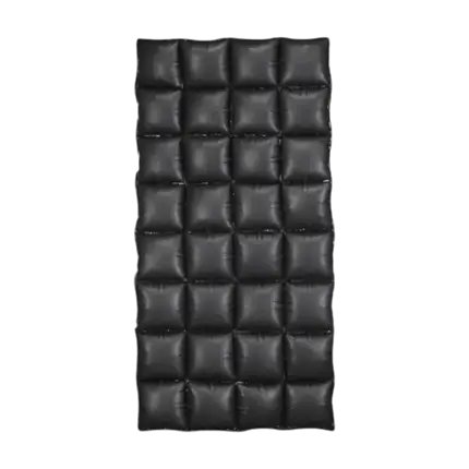 Ballonvorhang Schwarz 143 cm