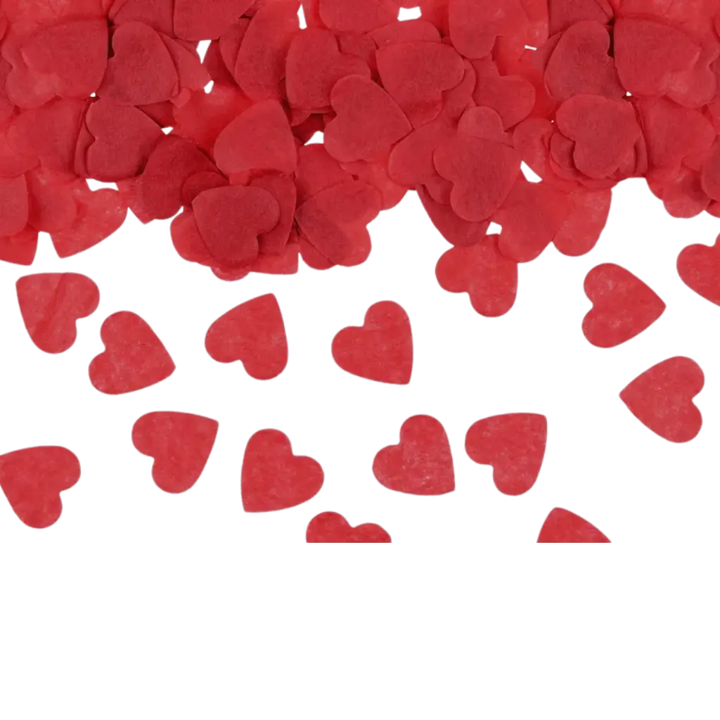 Konfettikanone 28cm Rotes Herz