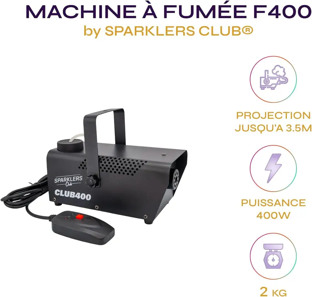 SPARKLERS CLUB® NEBELMASCHINE F400