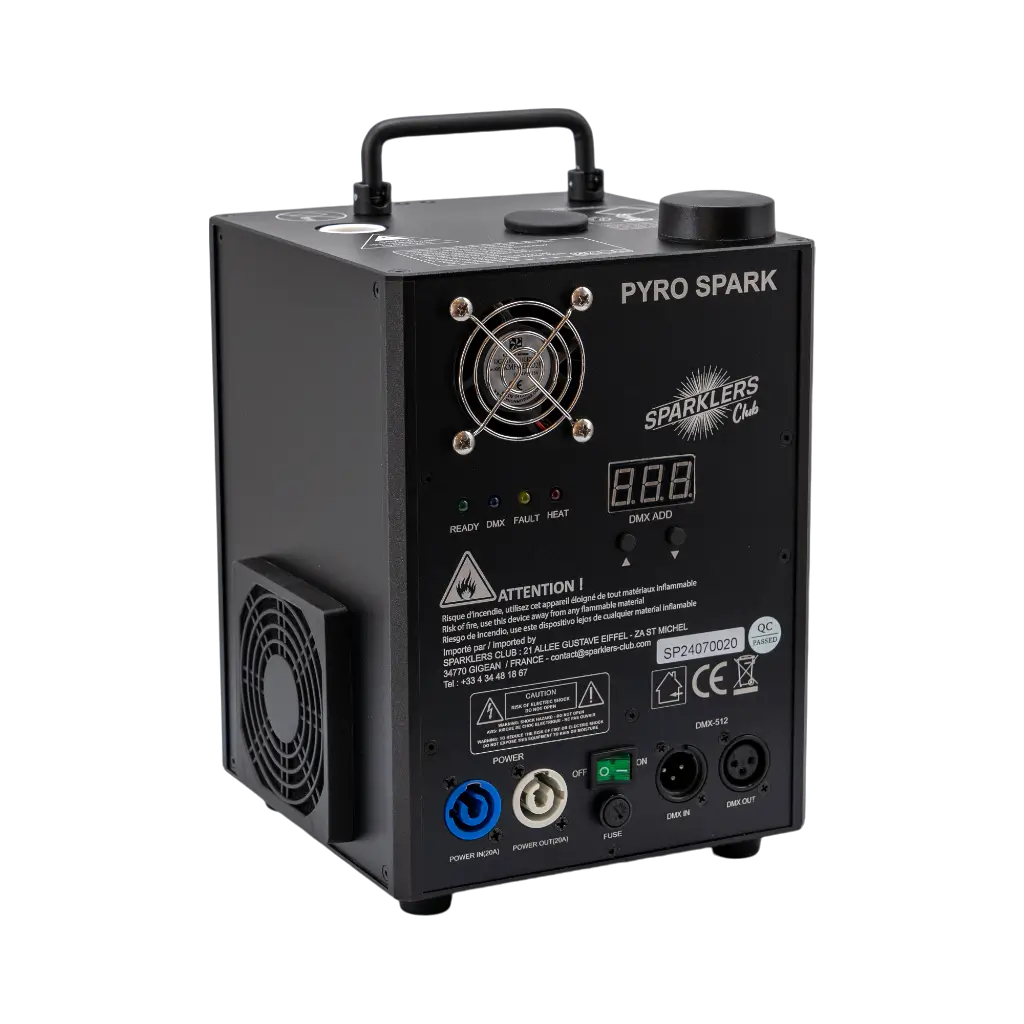 SPARKLERS CLUB® - Kalte Funkenmaschine - Pyro Spark