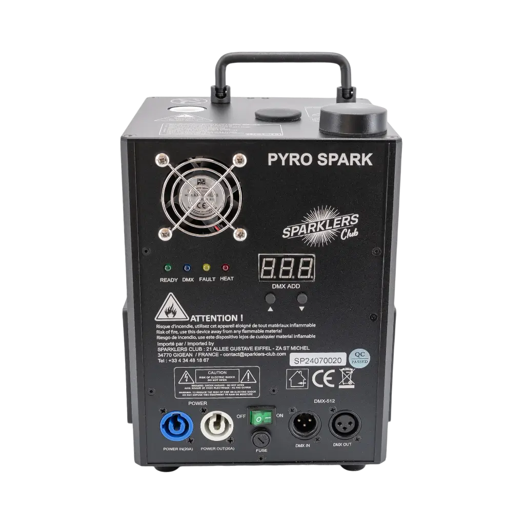 SPARKLERS CLUB® - Kalte Funkenmaschine - Pyro Spark
