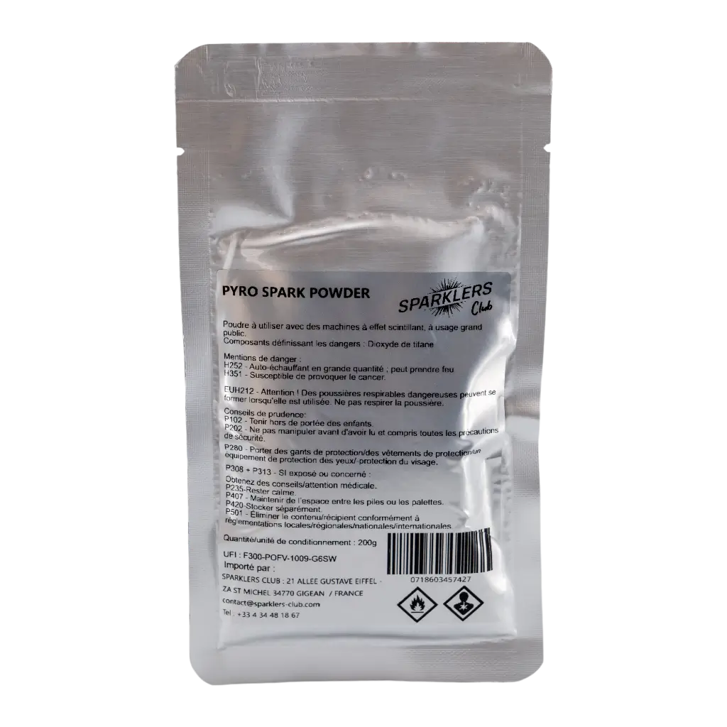 SPARKLERS CLUB® - 200G BEUTEL - PYRO SPARK POWDER