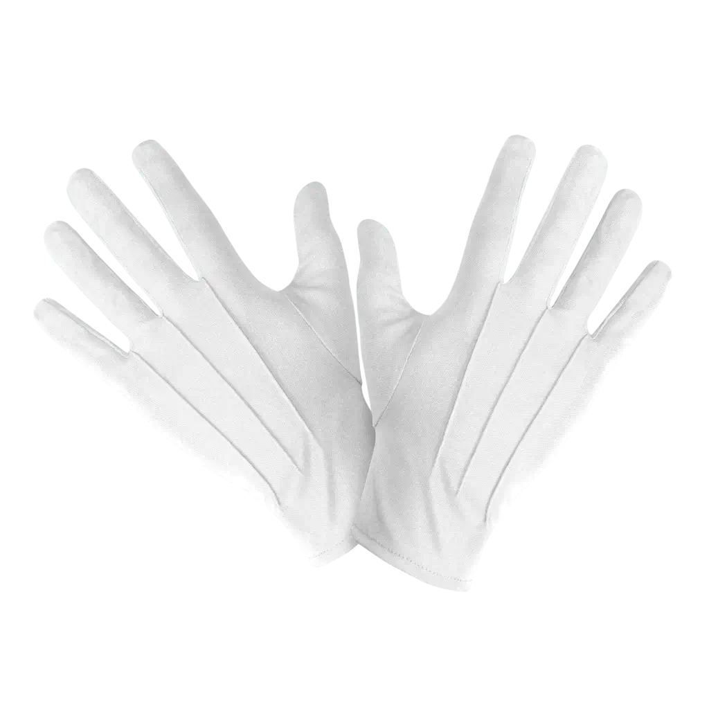 Weiße Handschuhe
