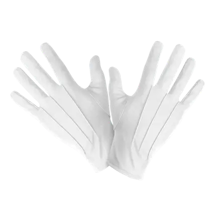 Weiße Handschuhe