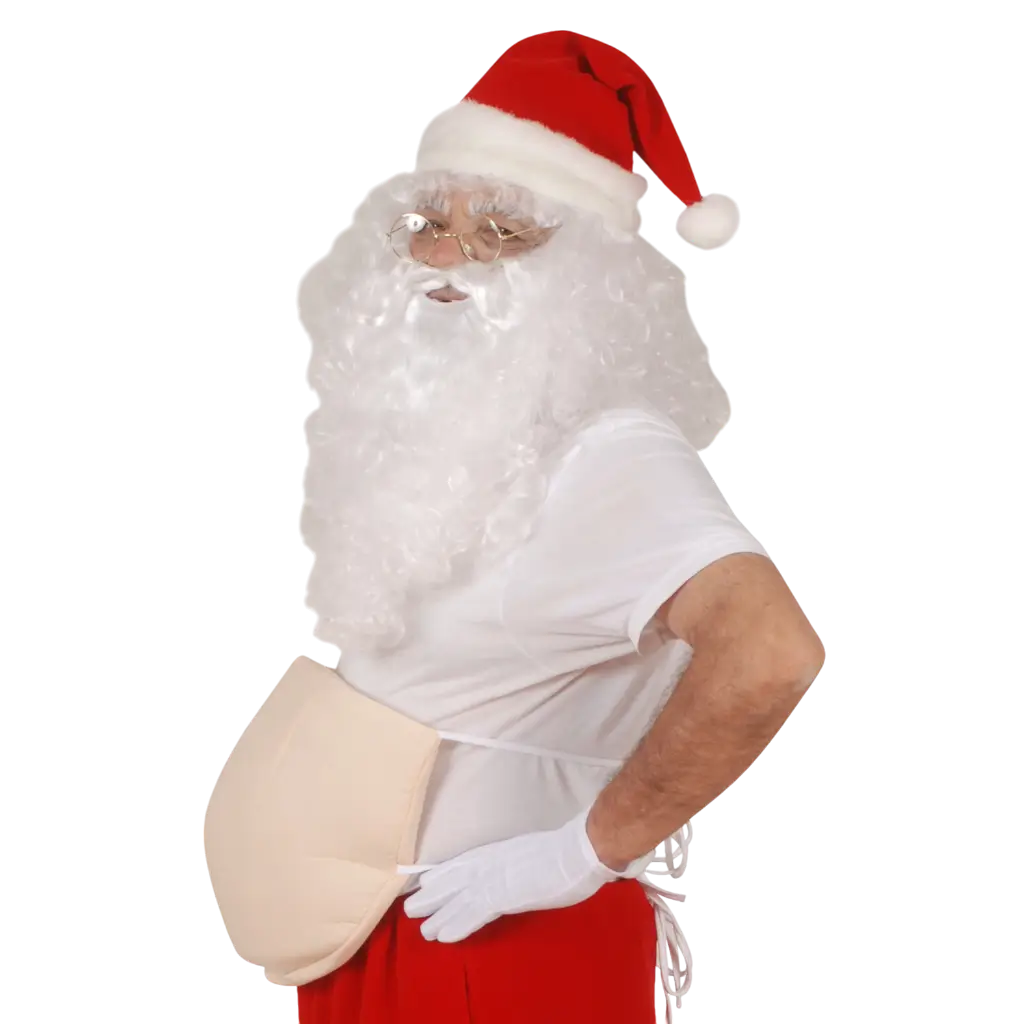 Dicker Bauch des Weihnachtsmanns